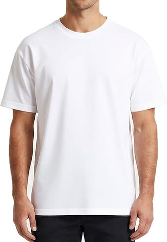 Magic Park Men's Striped Crew Neck Short Sleeve T-Shirt Classic Cotton Casual Summer Basic Top in Saudi Arabia