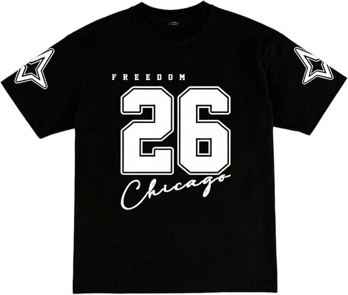 Men Graphic T-Shirt, Short Sleeve Crewneck Tee, S-XL in Kuwait