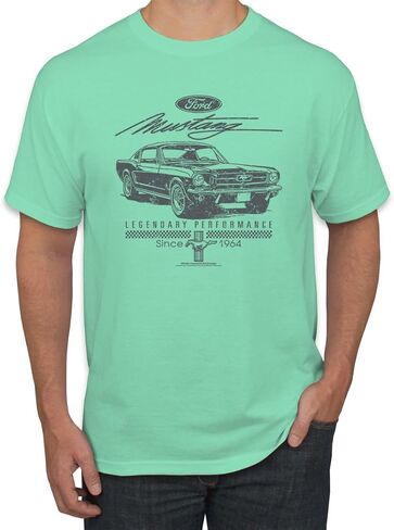 Wild Bobby Ford Mustang Shirt Legendary Performance Est 1964 Retro Vintage Shirt for Men Ford T Shirt Mustang Tee in Kuwait