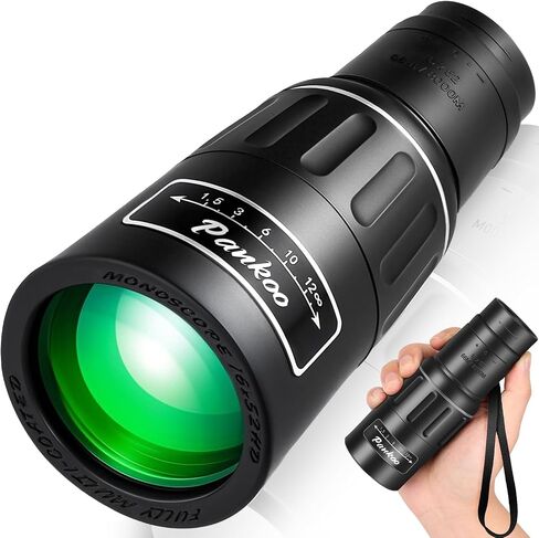 تلسكوب أحادي البانكو 16x52 ، أحاديات الرؤية الأكبر للبالغين الذين لديهم عدسة BAK4 PRISM & FMC ، لحفل مشاهدة الطيور المشي لمسافات طويلة in Kuwait