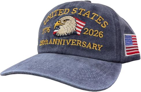 250th Anniversary USA Hat Retro Embroidered Baseball Cap Adjustable Mesh-Back Trucker Hat for Men Women in Saudi Arabia