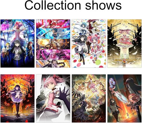 Babymiu Anime Magic Wall Poster (8 Pcs with Glue Dots) 11.5 x 16.5 INCH | Magical Girl Gifts Merch Party Supplies Unframed Version HD Printing Poster Kids Room Club Wall Art Decor in Saudi Arabia