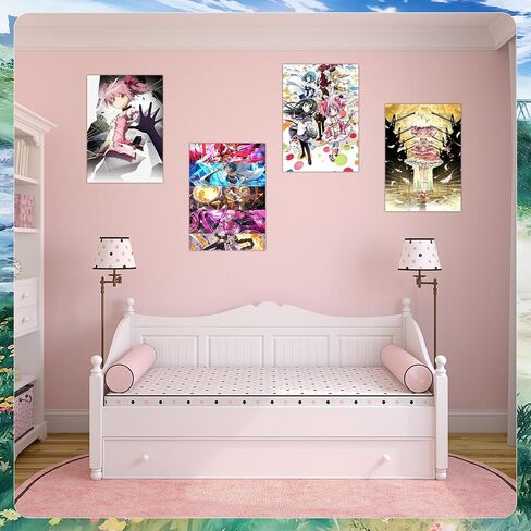 Babymiu Anime Magic Wall Poster (8 Pcs with Glue Dots) 11.5 x 16.5 INCH | Magical Girl Gifts Merch Party Supplies Unframed Version HD Printing Poster Kids Room Club Wall Art Decor in Saudi Arabia