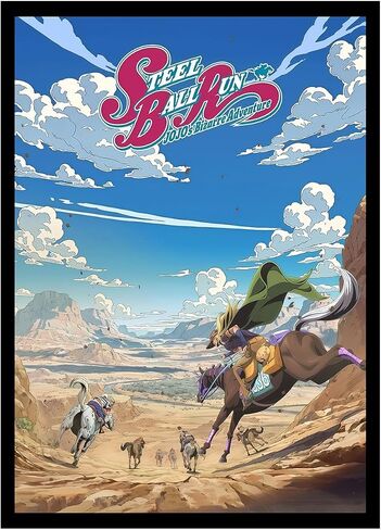 XIHOO JoJo's Bizarre Adventure Poster Steel Ball Run Anime 2026 TVshow Posters for Room Bedroom Aesthetic Home Decor Unframe Wall Art Print Silk Canvas Poster 11x17in 28x43cm in Saudi Arabia