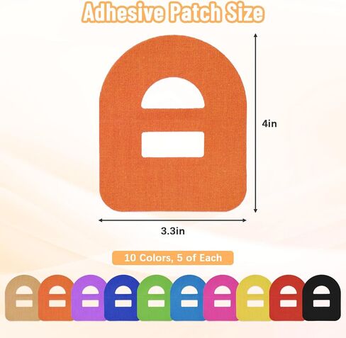 30 Pack Adhesive Patches for Omnipod 5, Waterproof & Sweatproof Flexible Pre-Cut CGM Sensor Tape Patches, Long Stay Overpatch Stickers Compatible with Omnipod 5 Accessories(10-Colored) in Saudi Arabia
