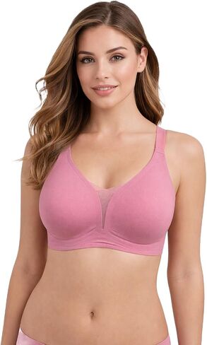 Women’s T-Shirt Bras 6 Pack Everyday Wear Full Coverage Bra Set B to D Cups No Wire Jelly Bra in Saudi Arabia