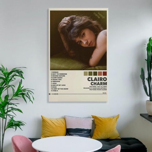 lopmou Clairo CHARM 2 Canvas Poster Wall Decorative Art Painting Living Room Bedroom Decoration Unframe-style08x12inch(20x30cm) in Saudi Arabia
