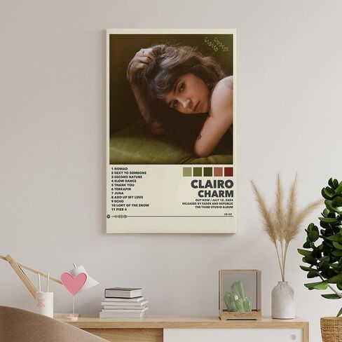 lopmou Clairo CHARM 2 Canvas Poster Wall Decorative Art Painting Living Room Bedroom Decoration Unframe-style08x12inch(20x30cm) in Saudi Arabia