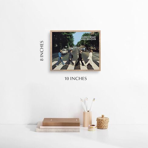 AMERICAN LUXURY GIFTS Vintage Abbey Road Art Print - Band Music Poster for Home, Bedroom, Studio, Office, Living Room & Man Cave Decor - 10x8 Unframed Wall Art for Rock Fans & Musicians in Kuwait