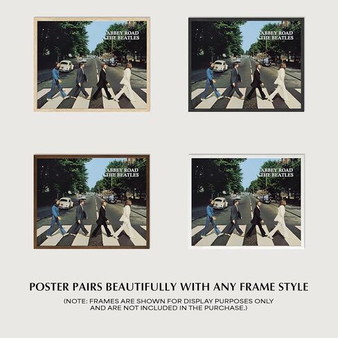 AMERICAN LUXURY GIFTS Vintage Abbey Road Art Print - Band Music Poster for Home, Bedroom, Studio, Office, Living Room & Man Cave Decor - 10x8 Unframed Wall Art for Rock Fans & Musicians in Kuwait