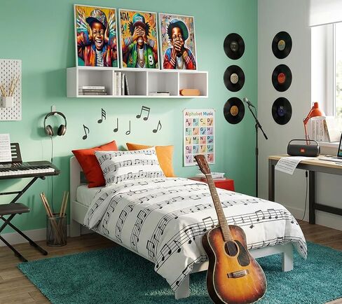 Black Boy Wall Art Hip-Hop Style Painting Pictures Wall Decor African American Boy Posters Prints for Children's Room Home Street Graffiti Decoration 12x16in Unframed in Kuwait