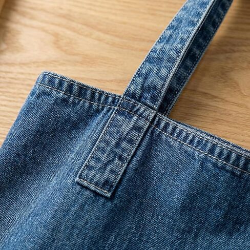 Denim Hobo Bag Lace Ruffle Tote Bag, Cute Lace Patchwork Jeans Purse Slouchy Shoulder Bag For Women, Casual Handbag Daily | Delicate Lace Ruffle in Saudi Arabia