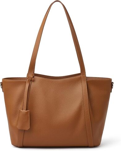 DAILANDO Genuine Leather Tote Bag for Women, Large Full Grained Cowhide Top Handle Shoulder Purse with Long Crossbody Strap in Saudi Arabia