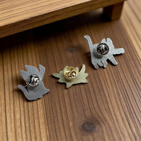 3pcs Funny Black Cat Enamel Pins, Cool Cat Badge Brooch for Women Men, Cute Lapel Pin for Jackets, Bags, Hats, Backpacks in Saudi Arabia