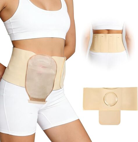 Ostomy Belt, Ostomy Supplies Ostomy Hernia Support Belt for Men/Women, Stealth Belt Ostomy, Elastic Abdominal Support Belt Preventing the Stoma Hernia and Reinforce Colostomy Bags - XL in Saudi Arabia