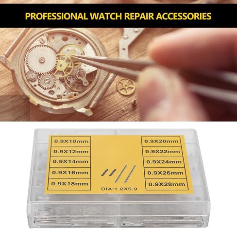 Watch Strap Tubes Pins, Silver Steel Watch Strap Watchband Tubes Pins, Band Repair for Amateur Individuals Professionals Repair Shops in Kuwait