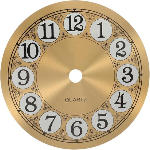 PRETYZOOM Clock Dial Face 4.6 Inch Round Aluminum Panel for DIY Wall Alarm Clock Home Wall Ornament and DIY Educational Projects in Saudi Arabia
