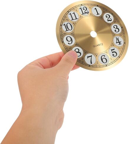 PRETYZOOM Clock Dial Face 4.6 Inch Round Aluminum Panel for DIY Wall Alarm Clock Home Wall Ornament and DIY Educational Projects in Saudi Arabia
