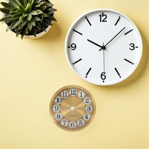 PRETYZOOM Clock Dial Face 4.6 Inch Round Aluminum Panel for DIY Wall Alarm Clock Home Wall Ornament and DIY Educational Projects in Saudi Arabia