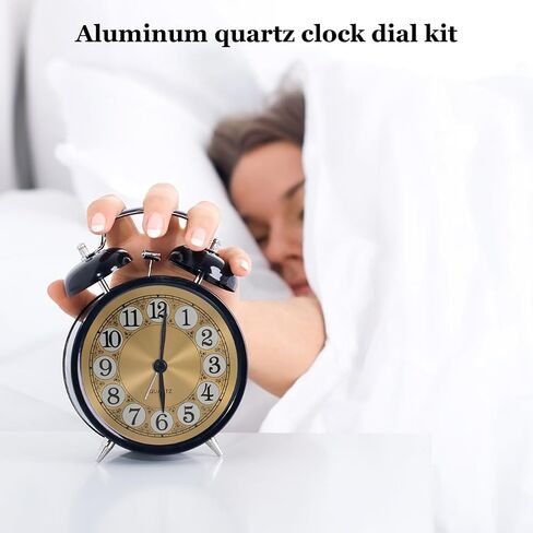PRETYZOOM Clock Dial Face 4.6 Inch Round Aluminum Panel for DIY Wall Alarm Clock Home Wall Ornament and DIY Educational Projects in Saudi Arabia