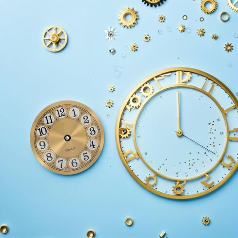 PRETYZOOM Clock Dial Face 4.6 Inch Round Aluminum Panel for DIY Wall Alarm Clock Home Wall Ornament and DIY Educational Projects in Saudi Arabia