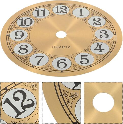 PRETYZOOM Clock Dial Face 4.6 Inch Round Aluminum Panel for DIY Wall Alarm Clock Home Wall Ornament and DIY Educational Projects in Saudi Arabia