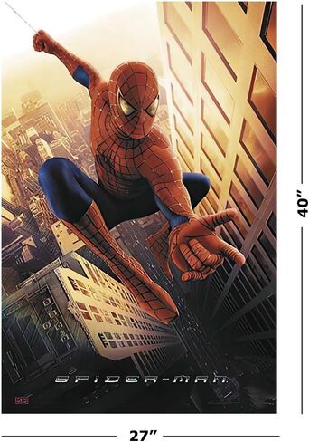 POSTER STOP ONLINE Spider-Man - Movie Poster (Spiderman Swinging in New York City) (Size 27 x 40) in Saudi Arabia