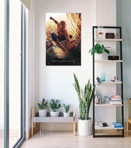POSTER STOP ONLINE Spider-Man - Movie Poster (Spiderman Swinging in New York City) (Size 27 x 40) in Saudi Arabia