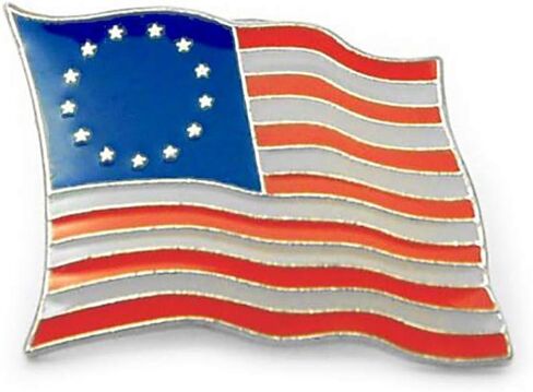 Betsy Ross 13 Stars Flag Lapel Pin 7/8" x 5/8" in Kuwait