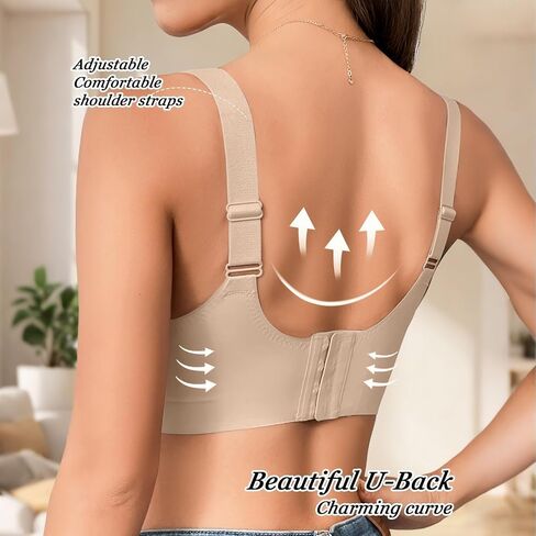 Wireless Bras for Women No Underwire Full Coverage Seamless Minimizer Bra in Kuwait