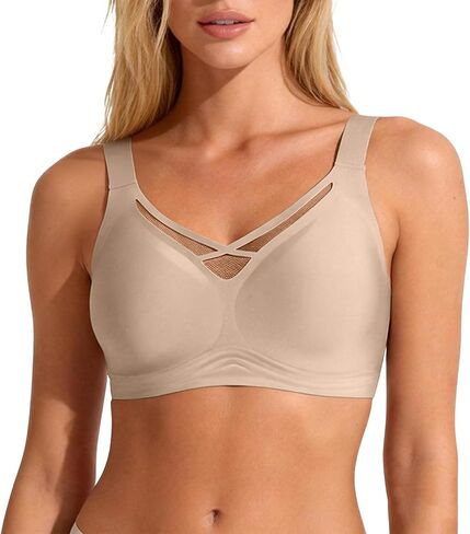 Wireless Bras for Women No Underwire Full Coverage Seamless Minimizer Bra in Kuwait