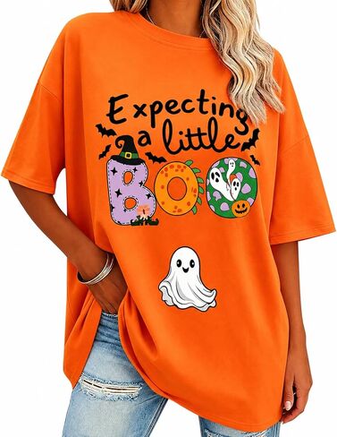 Halloween Maternity Shirt for Women Funny Pumpkin Graphic Pregnancy Tee Short Sleeve Mama to Be Fall Holiday T-Shirt in Saudi Arabia