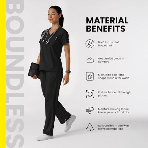 Wink Boundless Women's Tuck-in Scrub Top in Saudi Arabia