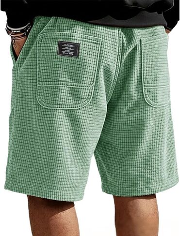 Corduroy Shorts Men Breathable Ripstop Relaxed Fit Short Pants Work Hiking Workout Shorts in Saudi Arabia