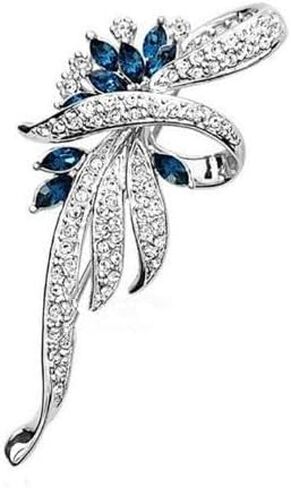 Vintage Alloy Creativity Crystal Brooch Rhinestone Flower Brooches Pins for Women Party Wedding Jewelry in Kuwait