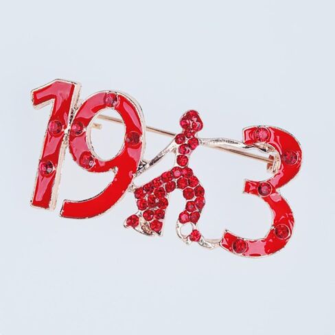 دلتا سيغما ثيتا 1913 سيدة الثبات دبابيس دبابيس للنساء أزياء المينا شقيقة النادي الاجتماعي دبابيس الأحمر حجر الراين نادي نسائي اليوناني بروش عارضة حزب الذكرى السنوية عطلة مجوهرات لذيذ سترة قبعة معطف اللباس دعوى الملابس والاكسسوارات in Kuwait