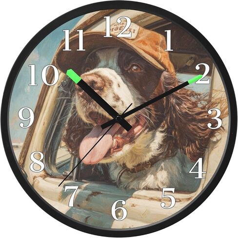 Red Cardinal Bird with Sunflower Night Light Wall Clock Light Up Luminous Non-Ticking Silent Battery Operated Clocks 12 Inch for Kitchen Home in Saudi Arabia