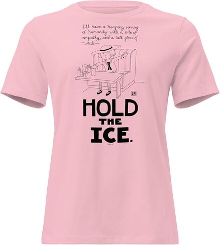 Mary Engelbreit Hold The Ice Women’s Graphic T-Shirt – Fun Cute Print Tee for Women, Colorful Illustrated Short Sleeve Shirt in Saudi Arabia