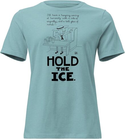 Mary Engelbreit Hold The Ice Women’s Graphic T-Shirt – Fun Cute Print Tee for Women, Colorful Illustrated Short Sleeve Shirt in Saudi Arabia