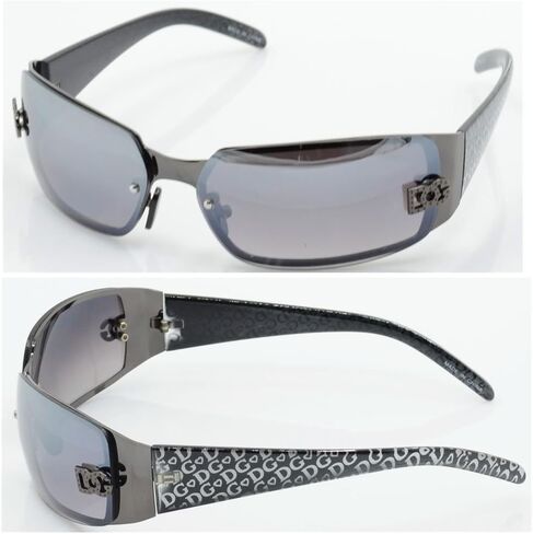 DG Women Fashion Designer Sunglasses Shades Rectangular Wrap Black NEW 5024 in Saudi Arabia