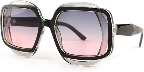 Women's Floral Square Party Oversized Fashion Sunglasses in Kuwait