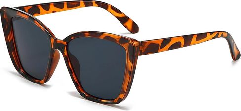 Cat Eye Sunglasses for Women, Large Oversized Wide Frame Retro Chic Shades in Kuwait