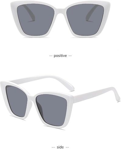 Cat Eye Sunglasses for Women, Large Oversized Wide Frame Retro Chic Shades in Kuwait