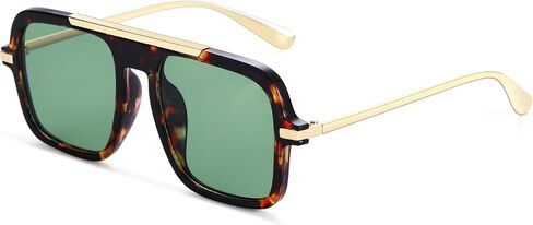 A LONG Retro Square Aviator Sunglasses for Women Trendy 70s Vintage Large Frame UV400 Protection Shades A2256 in Saudi Arabia