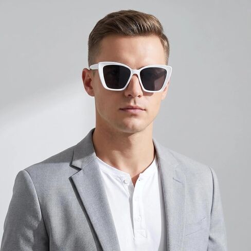 Cat Eye Sunglasses for Women, Large Oversized Wide Frame Retro Chic Shades in Kuwait
