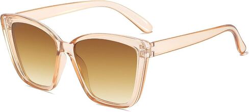 Cat Eye Sunglasses for Women, Large Oversized Wide Frame Retro Chic Shades in Kuwait