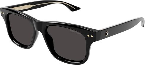 Montblanc MB 0319S 001 Black Plastic Rectangle Sunglasses Grey Lens in Kuwait