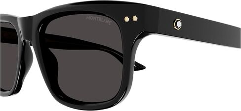 Montblanc MB 0319S 001 Black Plastic Rectangle Sunglasses Grey Lens in Kuwait