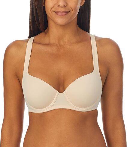 COMPANY ELLEN TRACY Women's Lightly Lined Underwire Full Coverage T-Shirt Bra with Adjustable Straps - Natural, 34B in Kuwait