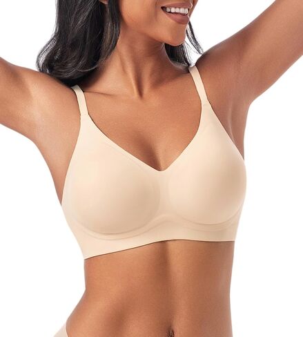 Bras for Women No Underwire - Womens Bralettes Wireless Seamless Padded Bra Comfortable Tshirt Bras in Saudi Arabia